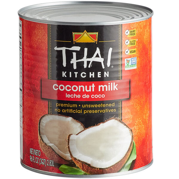 THAI Kitchen Unsweetened Coconut Milk 96 fl. oz. - 6/Case