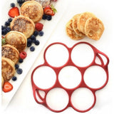 Norpro Silicone Silver Dollar Pancake Egg Ring, 7 Cavities
