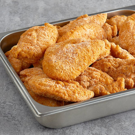 Brakebush Gold'N'Spice 5 lb. Fully Cooked Breaded Chicken Tenderloins - 2/Case