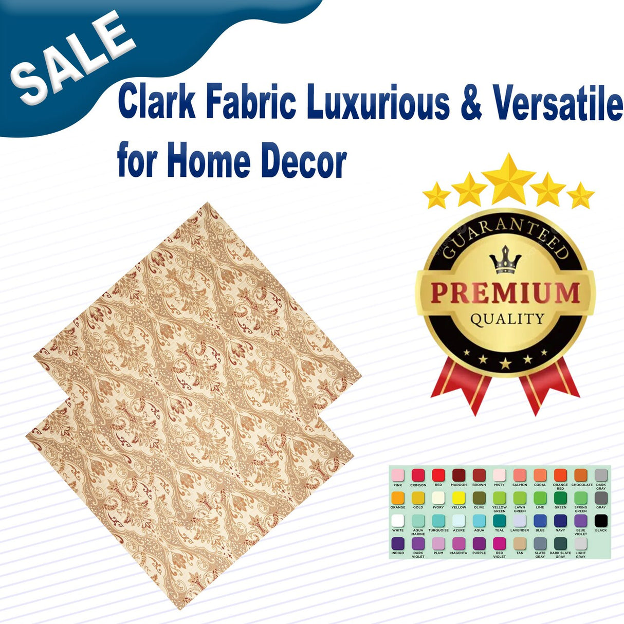 Clark Fabric Luxurious & Versatile for Home Decor