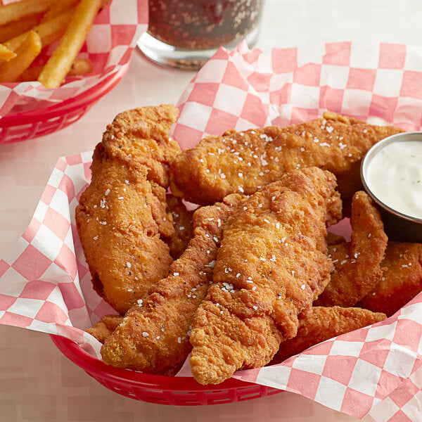 Brakebush Gold'N'Spice Uncooked Boneless Breaded Chicken Tenderloin 5 lb. - 2/Case