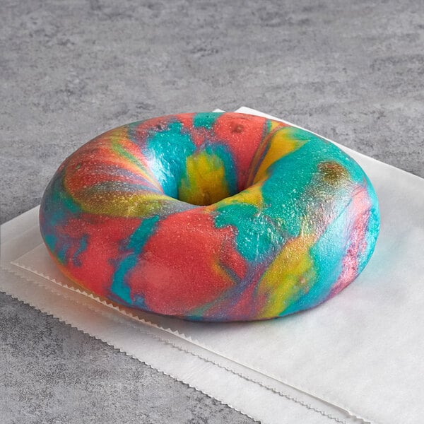 Original Bagel 4.5 oz. New York Style Rainbow Bagel - 75/Case