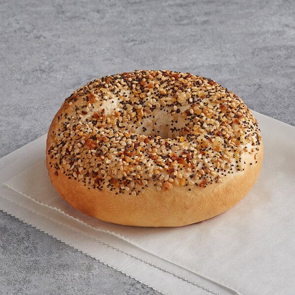 Original Bagel 4.5 oz. New York Style Everything Bagel - 75/Case