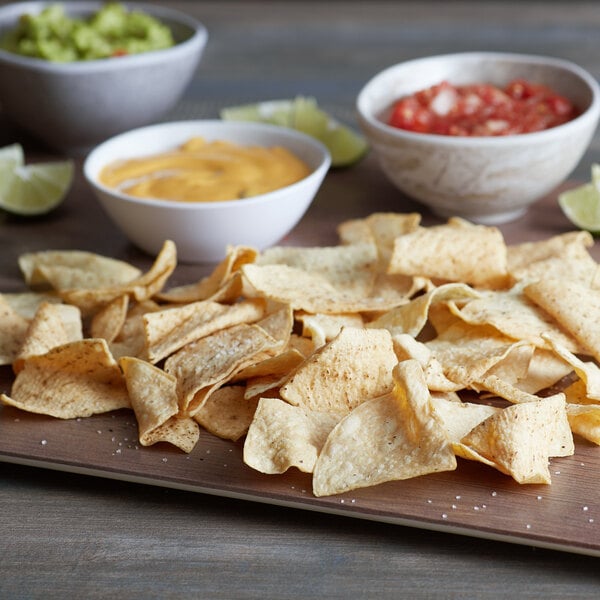 Mission 30 lb. 4-Cut White Unfried Tortilla Chips