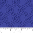 Cotton Quilt Back Fabric Royal Blue Twisted Rope Stitched Braid 108" Wide