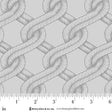 Grey Twisted Rope Stitched Braid Cotton Wideback Fabric