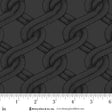 Cotton Wideback Fabric Charcoal/Black Twisted Rope Stitched Braid 108"
