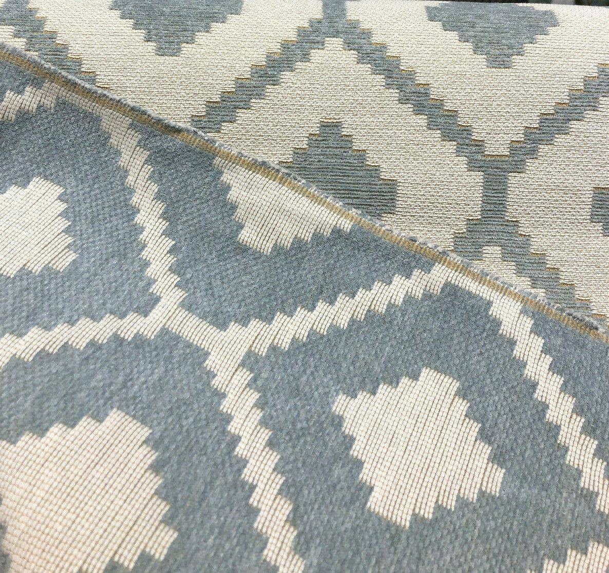 P Kaufmann Elation Ocean Mist Blue Reversible Chenille Fabric - Ocean Mist Blue Reversible Chenille, 57" Width (By The Yard)