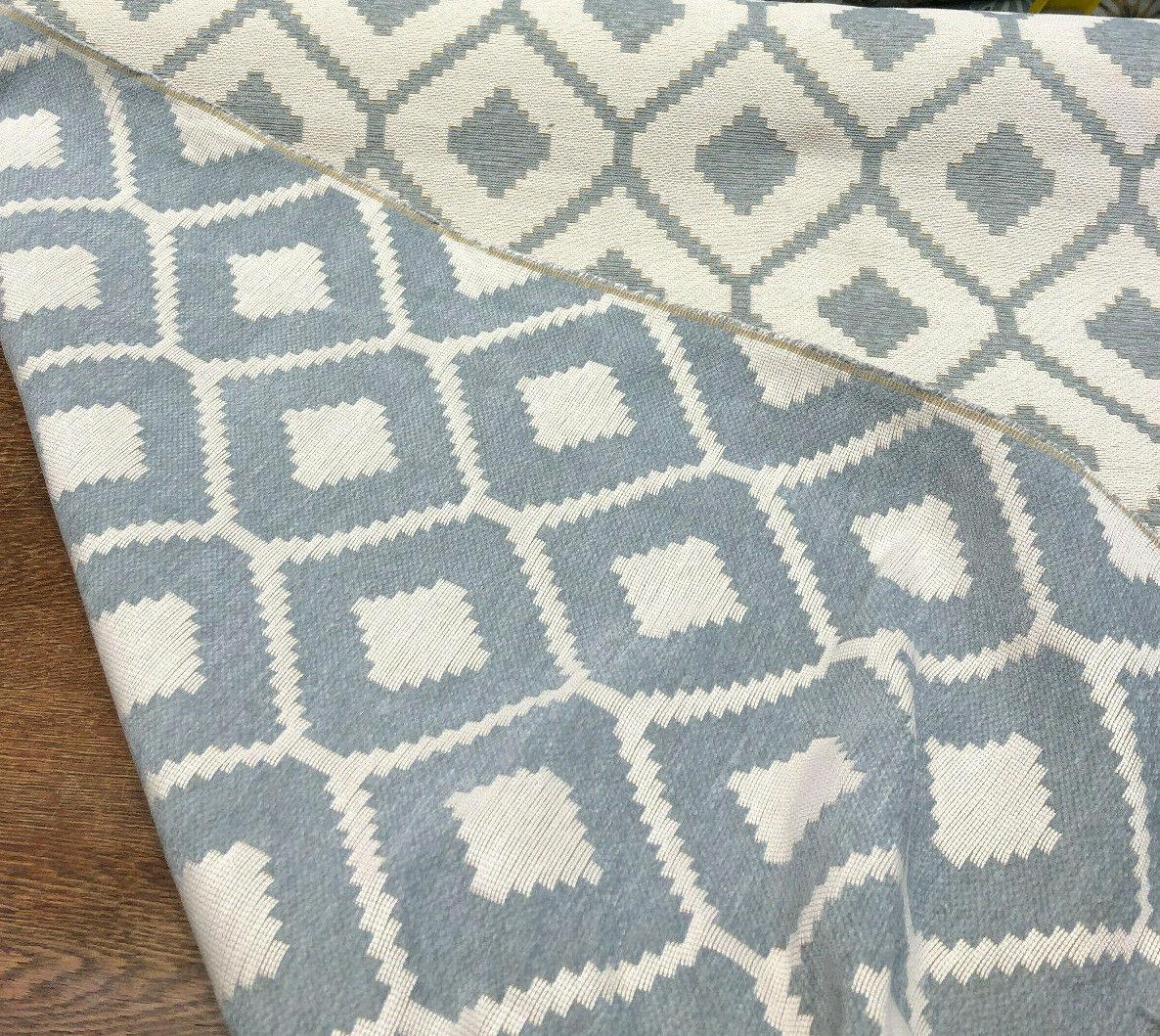 P Kaufmann Elation Ocean Mist Blue Reversible Chenille Fabric - Ocean Mist Blue Reversible Chenille, 57" Width (By The Yard)