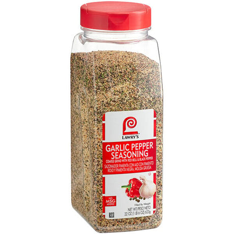 Lawry's Garlic Pepper Seasoning, Coarse Grind 22 oz.