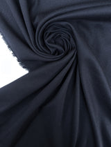 Blue Polyester Cotton Blend Twill
