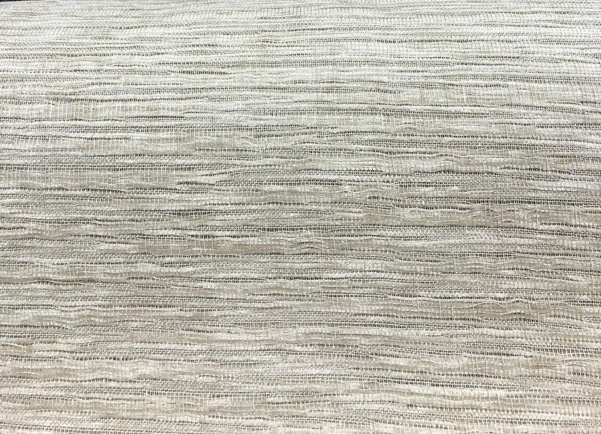 P Kaufmann Ocean Shore Sheer Natural Linen Look Polyester Fabric - Natural Linen Look, Sheer, 118" Width (1 Yard)