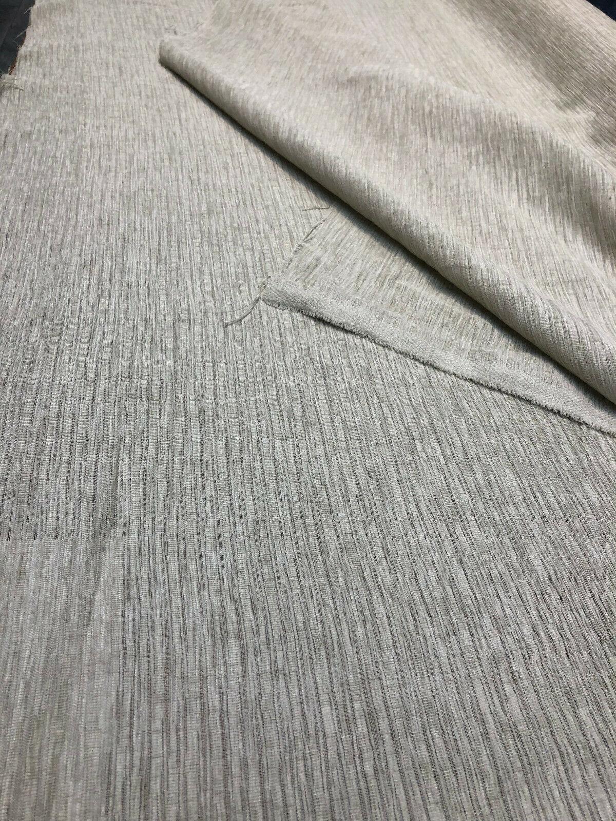 P Kaufmann Ocean Shore Sheer Natural Linen Look Polyester Fabric - Natural Linen Look, Sheer, 118" Width (1 Yard)