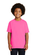 Gildan Youth Ultra Cotton Short Sleeve Crew Neck T-Shirt | Soft Heavyweight Cotton Kids Tee