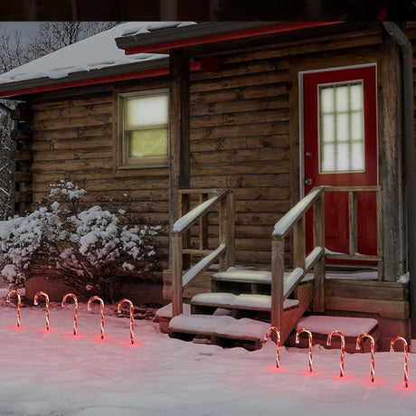 Candy Cane Solar Lights – 4 ft, 45 LED