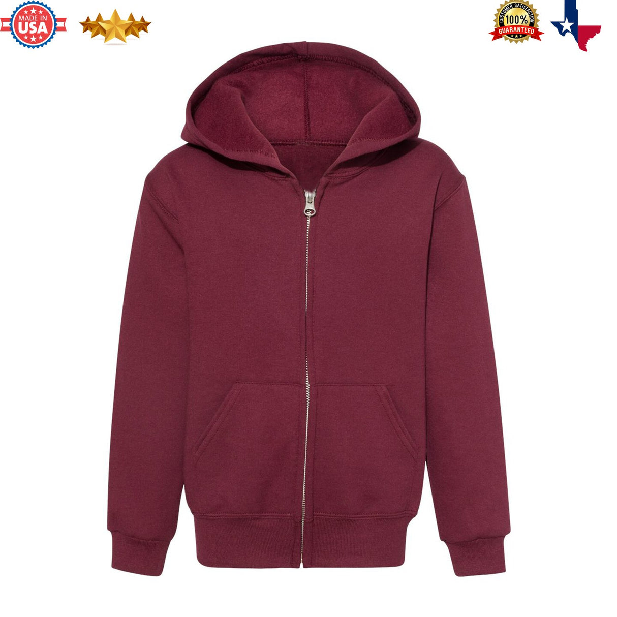 JERZEES® NuBlend Youth Full Zip Hooded Sweatshirt