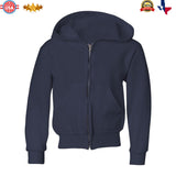JERZEES® NuBlend Youth Full Zip Hooded Sweatshirt