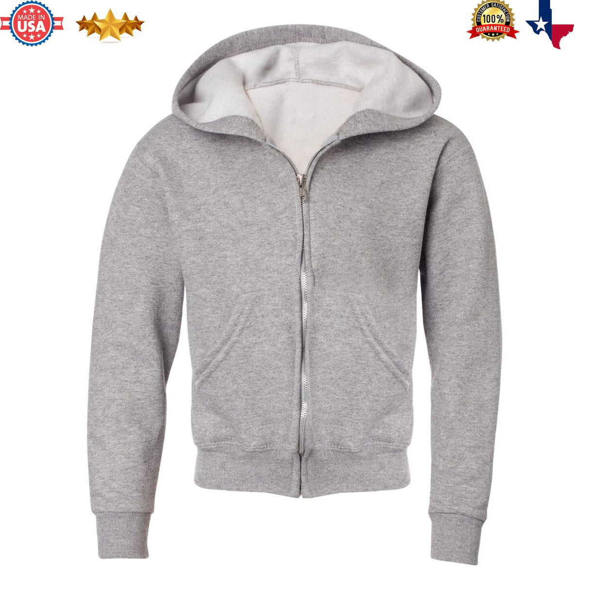 JERZEES® NuBlend Youth Full-Zip Hooded Sweatshirt
