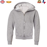 JERZEES® NuBlend Youth Full-Zip Hooded Sweatshirt