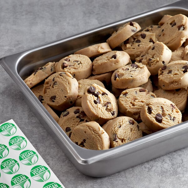 Rich's Jacqueline Vegan Chocolate Chip Cookie Dough 1.5 oz. - 210/Case