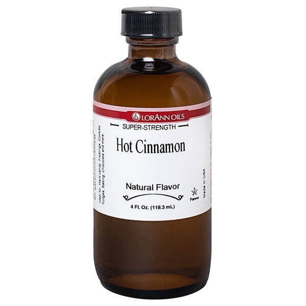 LorAnn Oils 4 fl. oz. All-Natural Hot Cinnamon Super Strength Flavor
