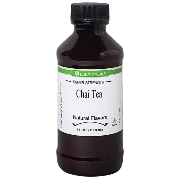 LorAnn Oils 4 fl. oz. All-Natural Chai Tea Super Strength Flavor