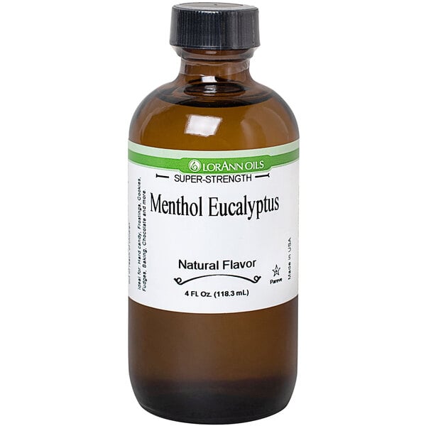 LorAnn Oils 4 fl. oz. All-Natural Menthol-Eucalyptus Super Strength Flavor