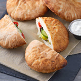 Father Sam's Bakery 4 3/4" Small White Pita Pocket Bread - 100/Case