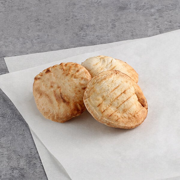 Father Sam's Bakery 3" Mini White Pita Pocket - 108/Case