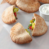 Father Sam's Bakery 4 3/4" Small Wheat Pita Pocket Bread - 100/Case
