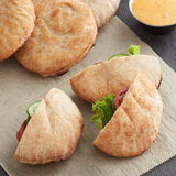 Father Sam's Bakery 3" Mini Wheat Pita Pocket - 108/Case