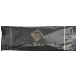 Double Serving Hot Beverage Condiment Kit with Napkin and Black / Gold Packaging - 500/Case