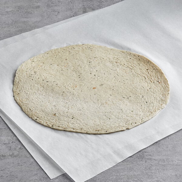 Father Sam's Bakery 12" Pesto Herb Garlic Tortillas - 72/Case