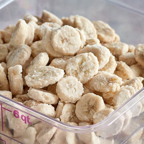 30 lb. IQF Sliced Organic Bananas