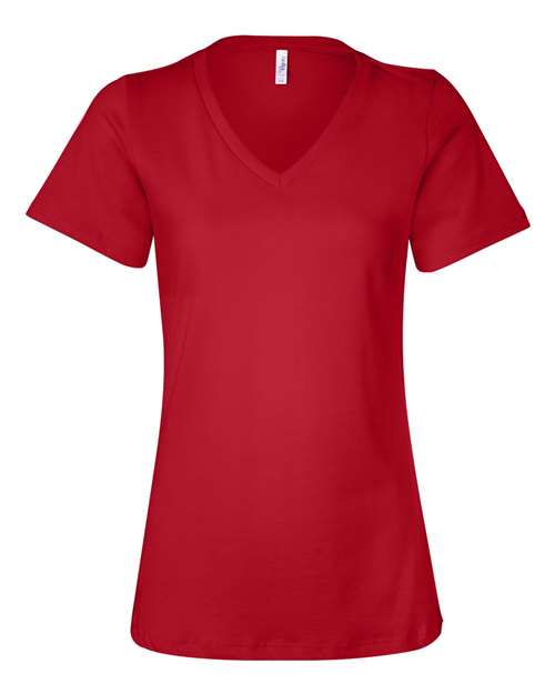 BELLA + CANVAS® Women's Relaxed Jersey V-Neck Tee - 6405