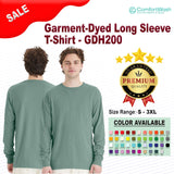 Hanes® Unisex Garment-Dyed Long Sleeve T-Shirt