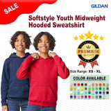 Gildan® Youth Midweight Hooded Turtle Neck Long Sleeve Sweatshirt