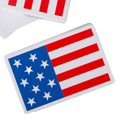 2 1/4" x 3 1/2" Patriotic Red, White & Blue Flag Playing Cards 12 Pieces