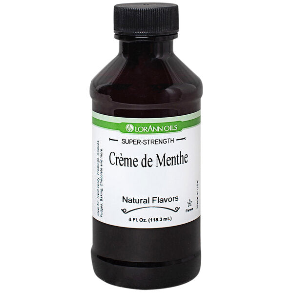 LorAnn Oils 4 fl. oz. All-Natural Creme de Menthe Super Strength Flavor