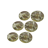 12 Pieces Clear with Silver Wiring Inside Large Buttons 1 1/8 Inch