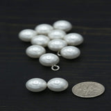 1 Dozen Ivory Pearl Beads with Metal Hooks 11mm Hanging Embellishments for Bridal Crafts