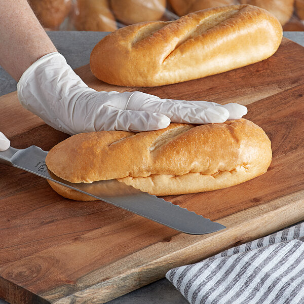 Amoroso's Philadelphia Hearth-Baked Unsliced Hoagie Roll 2.8 oz. - 60/Case