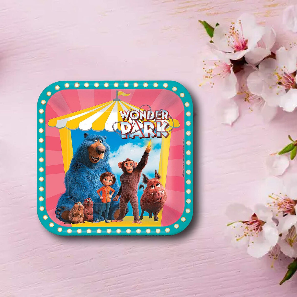 8 Count Wonder Park Party Square Paper Dinner Plates 9" Fun Character Themed Disposable Plates