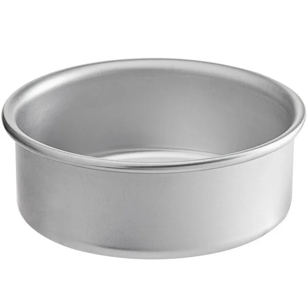 Round Straight-Sided Aluminum Cake Pans - 3" high - Choose Diameter from 3" to 16"