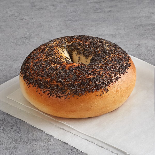 Original Bagel 4.5 oz. New York Style Poppy Seed Bagel - 75/Case