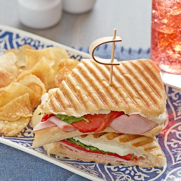 Bakery de France 6" Ciabatta Panini Roll - 48/Case