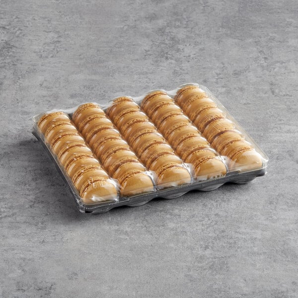 White Toque French Caramel Macarons - 105/Case