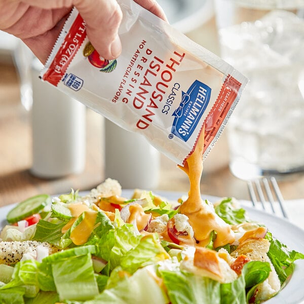 Hellmann's 1.5 oz. Thousand Island Dressing Packet - 102/Case