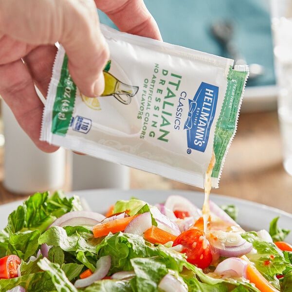Hellmann's 1.5 oz. Zesty Italian Dressing Packet - 102/Case
