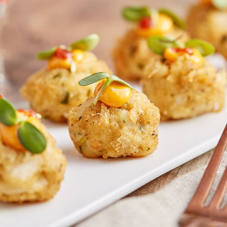 Handy 0.75 oz. Handmade Gourmet Mini Crab Cakes - 100/Case